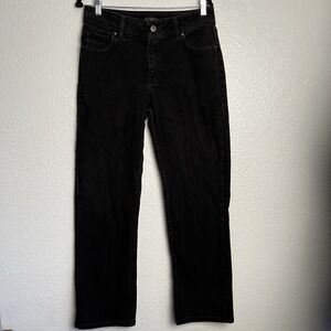LEE RIDERS Classic Fit Women's Denim Jeans 12P Black 12 Petite  Western Stretch